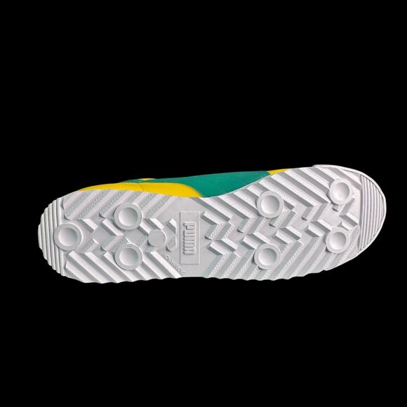 Puma Roma Basic Shoes Mens Size 10.5 Yellow Green Blue Classic Sneakers main image 6